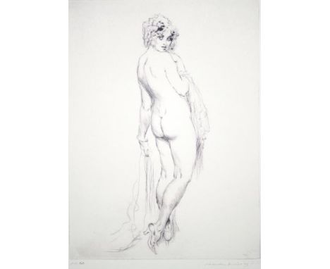 Norman Alfred William Lindsay (1879-1969) ' No-Yes,'  facsimile etching # 369, signed in pencil lower right, Odana Editions C