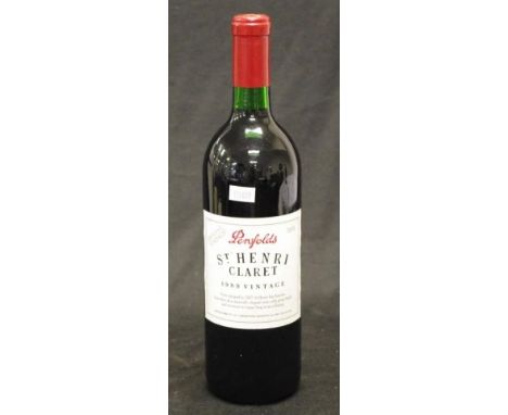 One bottle: Penfolds "St Henri Claret"vintage 1989 750ml