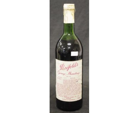One Bottle; Penfolds "Grange" bin 95, Vintage 1972 750ml, (small amount of ullage)