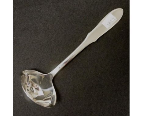 Georg Jensen stainless steel sauce ladle marked to handle, (length 20cm approx).