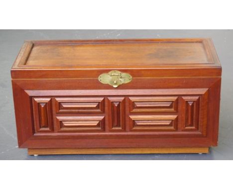 Small Chinese camphorwood trunk 80cm wide, 34cm deep, 39cm high approx