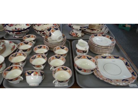 Two trays of Doric china 'Regal' teaware to include: teacups and saucers, milk jug, sugar bowl, small plates and square servi