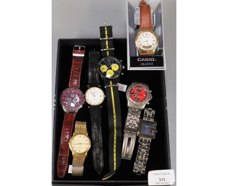 Collection of modern gents wristwatches to include Rotary, Accurist etc.  (B.P. 21% + VAT) 