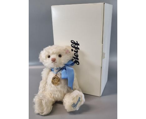 Modern Steiff 'George the Steiff Royal Baby Bear', exclusive to Danbury Mint in original box with COA.  (B.P. 21% + VAT) 