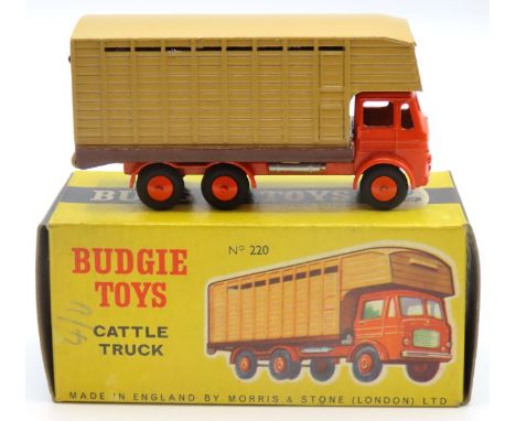 A boxed Budgie Toys diecast model No. 220 Cattle Truck