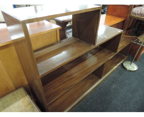 An early to mid 20th Century mahogany modular shelf unit
