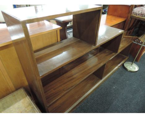 An early to mid 20th Century mahogany modular shelf unit