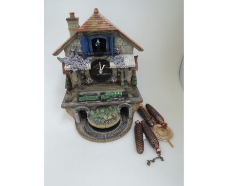 A Bradford Exchange cuckoo clock, Flying Scotsman