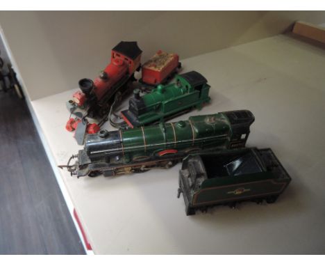 A Hornby OO gauge 4-6-2 loco and tender, Princess Elizabeth, similar tank engine and Davey Crocket loco and tender