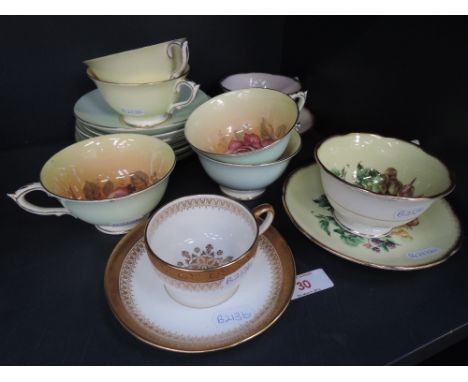 A Paragon tea service with a rose design also including other ceramics