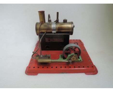 A Mamod stationery live steam engine