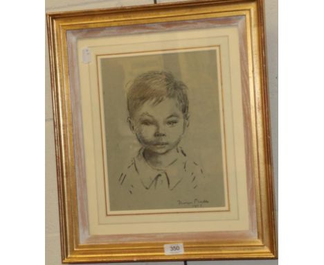 Mervyn Peake (1911-1968) Portrait of Christopher Peake, signed and dated 1952  Provenance: Chris Beetles Gallery, London