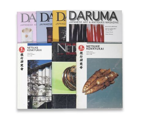 A GROUP OF NETSUKE JOURNALS AND JAPANESE ART MAGAZINESIncluding broken runs of the following: Netsuke Kenkyukai (1982-1994); 