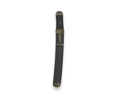 A KOSHIRA-E (MOUNTING) FOR A TANTO (DAGGER)Edo period (1615-1868), mid-19th centuryThe saya (scabbard) and tsuka (hilt) finis