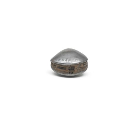 A LACQUERED-WOOD NETSUKE OF THE 'CLAM'S DREAM'Edo period (1615-1868) or Meiji era (1868-1912), 19th centuryThe clam lacquered