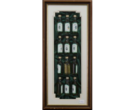 SET OF TWELVE COMMEMORATIVE 'LISBON LIONS' WHISKY MINIATUREScommemorating the 30th anniversary of the 1967 European Cup Final