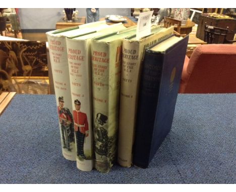 OATTS ( LT-COL. L. B.) - PROUD HERITAGEThe Story of the Highland Light Infantry, illustrated, cloth with dust wrappers, 1952-