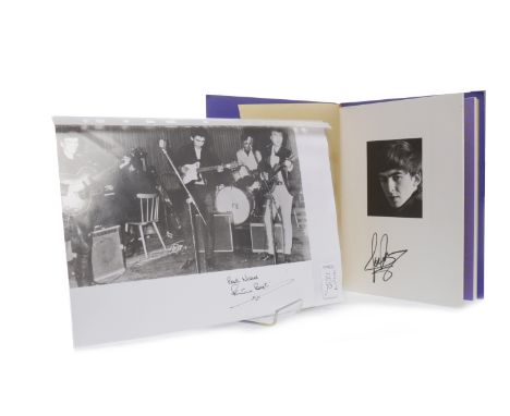 CONCERT FOR GEORGE MEMORABILIAcomprising booklet which has been signed by featured artists at the concert, along with leaflet