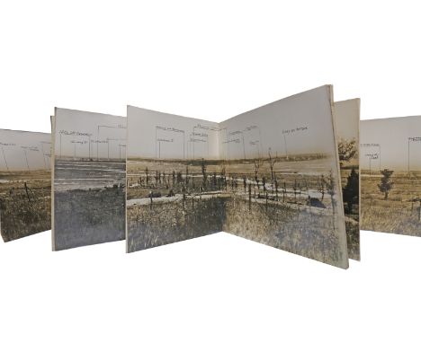 WWI FIRST ARMY PANORAMA OF THE WESTERN FRONTno. 142 made on 6/6/18 from H36.7.1 including a field view of 101° from about 30°