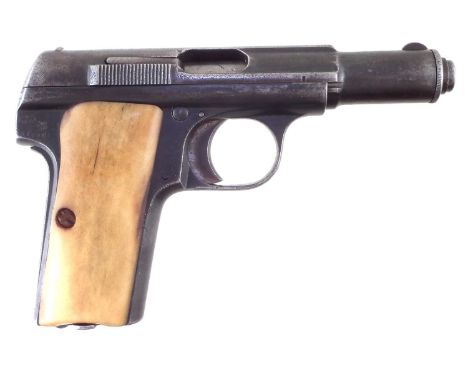 Deactivated Astra 300 7.65 semi automatic pistol, with German Waffenamt stamp, serial number 546007, deactivated to the lates