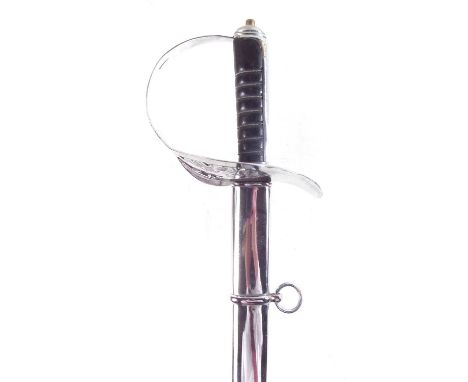 20th century replica ERII officers sword and scabbard, by 'Ancient Warrior'.