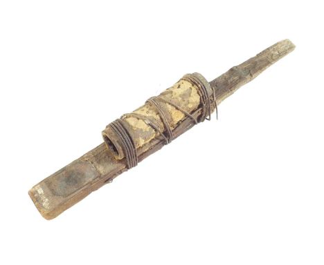 Hairbrush Grenade probably French circa 1914, The Petard Grenade often referred to as the 3rd Army Grenade.36cm long