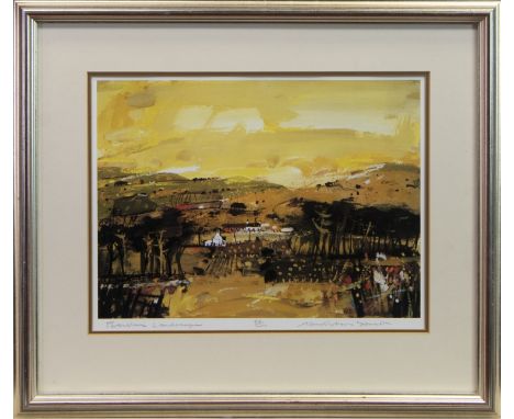 * HAMISH MACDONALD DA PAI (SCOTTISH 1935 - 2008), PERTHSHIRE LANDSCAPE limited edition lithograph, signed, titled, and number