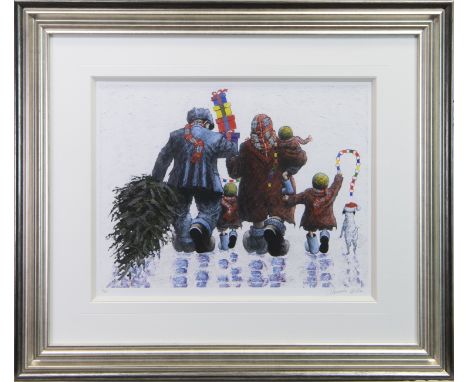 * ALEXANDER MILLAR (SCOTTISH b 1960), IT'S CHRISTMAS TIME giclee print, signed and numbered 10/395 48cm x 62cm Mounted, frame
