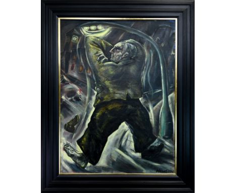 * PETER HOWSON OBE (SCOTTISH b 1958), MORAUCOULOUS oil on canvas, signed, further signed, titled, and dated 1985 verso 122cm 