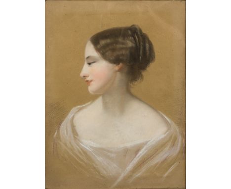 ENGLISH SCHOOL (19th century)Portrait of a Young LadyPastels, framed and glazed.  38.5 x 51 cm.   CONDITION REPORTS:  General