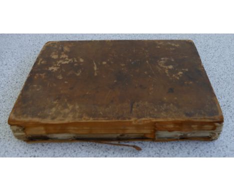 Manuscript Recipe Book, 8vo old calf, spine disintegrating, 130pp, late 18th and early 19th century, cookery, wine-making, me