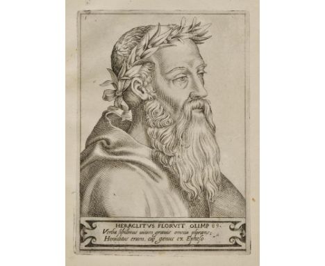 [Portraits]. Quinquaginta Illustrium Philosophorum et Sapientum Effigies ab eor numismatibus extractae, Venice, apud Ambrosiu