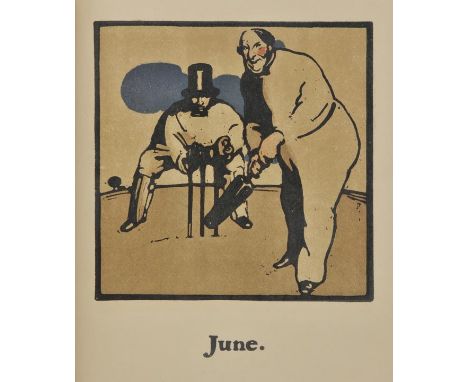 Nicholson (William). An Almanac of Twelve Sports, Words by Rudyard Kipling, published William Heinemann, 1898, decorative tit