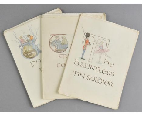 *James (Montague Rhodes, 1862-1936). A group of 14 illustrated manuscript stories, after M.R. James's translations of Han Chr