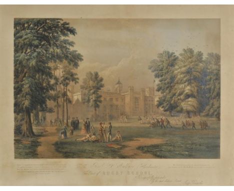 *Rugby School. Barnard (George), To the Revd. Dr. Goulburn (Headmaster), this print of Rugby School is respectfully dedicated