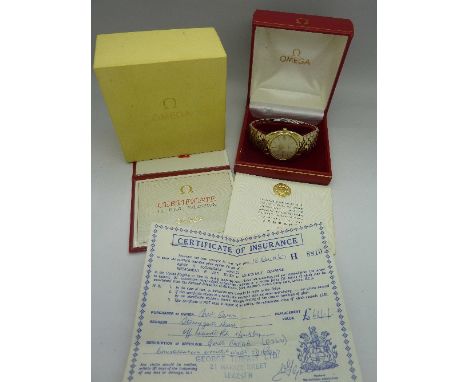 A gentleman's Omega Constellation automatic chronometer wristwatch, with box
