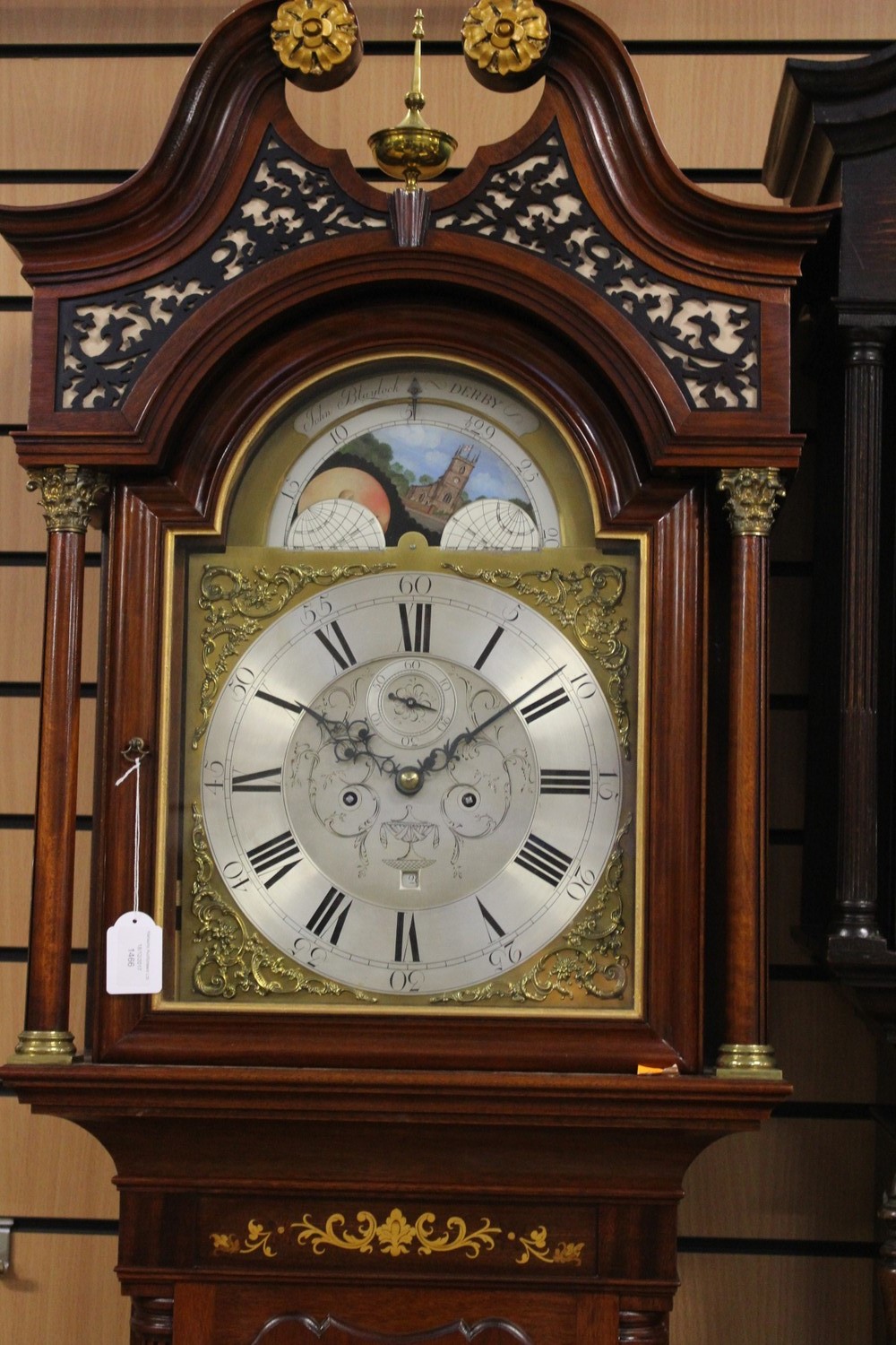 A III mahogany eight day longcase clock, the dial inscribed