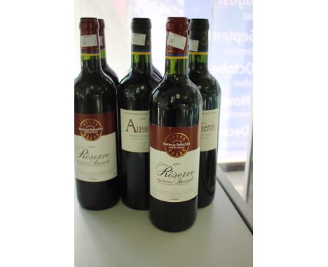Domaines Barons de Rothschild (Lafite), Aussieres 2008 x 3, Reserve Speciale Bordeaux 2010 x 3 and Amancaya Gran Reserva 2010
