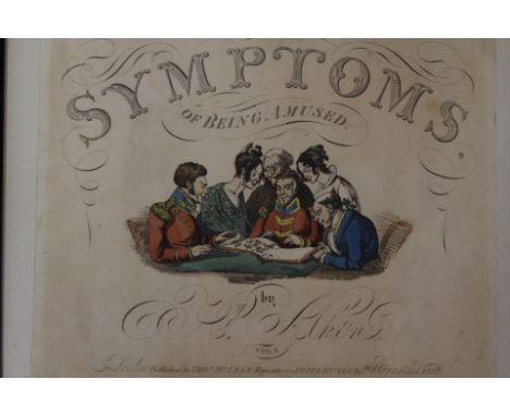 British sporting art / late-Georgian English satirical prints: Henry Alken, set of eight hand-coloured soft ground etchings d