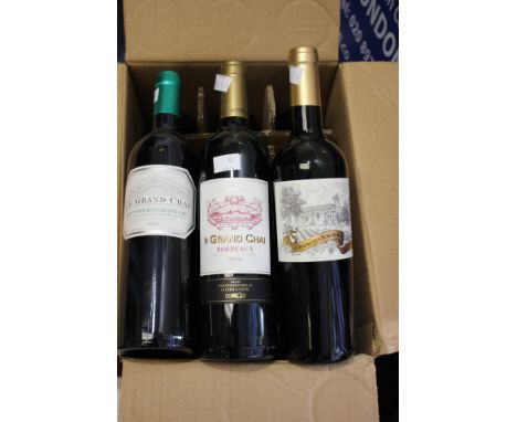 Le Grand Chai, St Emilion Grand Cru 2010 x 5, 2014 and La Chapelle de Bordeaux 2015 x 3 (9)