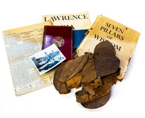 Thomas Edward Lawrence (1888-1935), "Lawrence of Arabia" interest: A pair of 'Arab' leather sandals, apparently once belongin