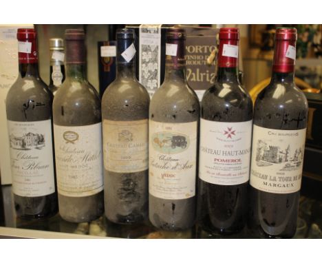 Bordeaux including Chateau Patache d'Aux 1999, Sociando Mallet 1985, La Tour du Mons, Margaux 2008, Tour Pibran Pauillac 2002