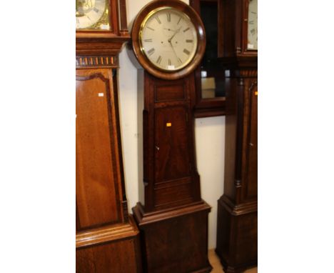 A 19th Century eight day mahogany longcase clock, the silvered dial inscribed John Blaylock, Carlisle, the dial with a round 