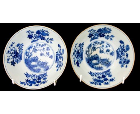 A pair of lime green ground bowls, Daoguang marks and probably of the period, each exterior embellished with scattered and ov