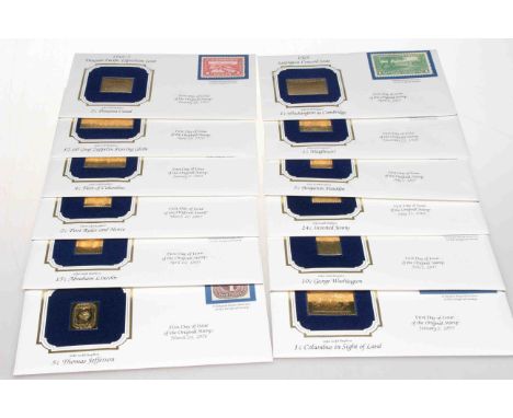 Folder of Gold Leaf first day covers