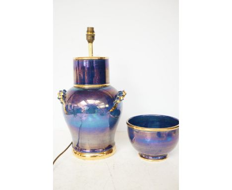 Tobias Harrison studio bowl together with a matching studio lamp 
