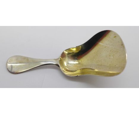 A Dutch silver tea caddy spoon
