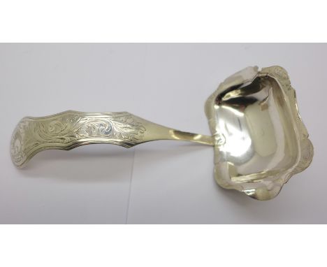 A Dutch silver ladle, 29.3g