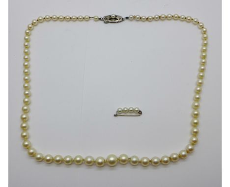 A Mikimoto pearl necklace