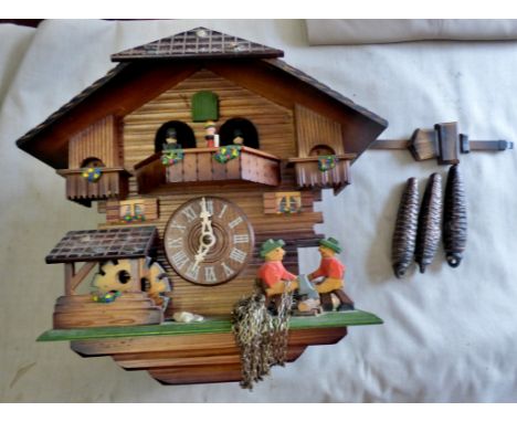 Cuckoo Clock - made in Germany - approx 12" high - in working order.